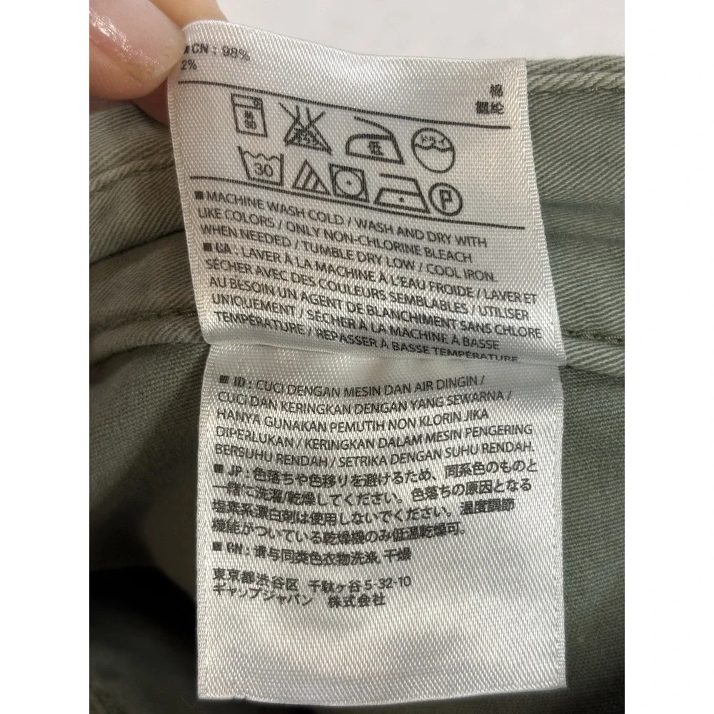 Old Navy Girls 14 Light Green Y2K Utility Mini Skirt Grunge Urban Streetwear‎